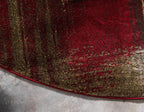 Unique Loom Barista Collection Area Rug - Timor (4' 1" Round, Multi/ Red)