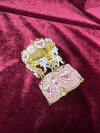Carousel Music Box Figurine Pink Enamel, Rose Accents, Golden Details, Ideal Home Decor & Gift Giving