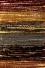 Unique Loom Barista Collection Area Rug - Mundo Nova (5' 3" x 8' Rectangle, Beige/ Blue)