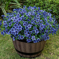 Lnoicy 20 Bundles Artificial Flowers for Outdoor Fake Plants for Spring Decoration,Faux Eucalyptus Flowers for Planter UV Resistant Lifelike for Home Porch Garden（Blue）