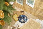 Warming Snowman Christmas Ornaments 2026, Blue & White Winter Forest Decoration for Holiday Tree Window Car, Snowman Decor for Home, Christmas Decorations, Winter Gifts for Friends Family Coworkers