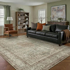 Sage Area Rug 5x7 for Living Room Washable Vintage Carpet Low Pile Non Slip Distressed Soft Traditional Retro Oriental Large Accent Throw Rug Office Kitchen Bedroom Dining Room