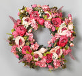Peony Wreaths for Front Door | 23 inch Spring Front Door Wreath Summer Fall Wreaths for Outside Door or Window Decor