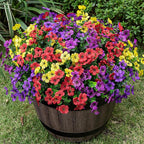 Lnoicy 20 Bundles Artificial Flowers for Outdoor Fake Plants for Spring Decoration,Faux Eucalyptus Flowers for Planter UV Resistant Lifelike for Home Porch Garden（4 Color）