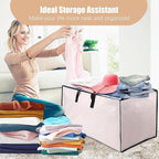 Heavy Duty Moving Bags with Backpack Straps and Strong Handles, Alternative to Moving Boxes and Storage Totes for Dorm Room Essentials, 6 Pack, Clear