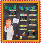 Fadeless Bulletin Board Paper, Fade-Resistant Paper for Classroom Decor, 47.25” x 12’, Chalkboard, 1 Roll