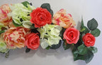 32" Rose/Peony Swags - Floral swags wall decor for Wedding Party Home Garden, Wedding Arch Garden Wall Decoration, Weddings, Coral, Pink