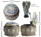 Briskfeel Music Box with Sun & Zodiac Signs, Rotating Goddess, Plays You Are My Sunshine, with 18-Note Sankyo Movement, LED Light Up Base, Musical Jewelry Box, Birthday & Christmas Gift (A1 Sun)