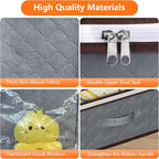 90L Under Bed Storage Containers,4-Pack Closet Organizers and Storage Bins,for Organization and Storage Clothes, Shoes, Blankets & Pillows,Visible Transparent Top Storage Bins with Lids, Grey