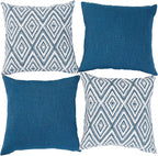 HPUK Decorative Throw Pillow Covers Set of 4 Couch Pillows Accent Cushion Cover for Couch Sofa Living Room, 20"x20" inches, Navy Blue