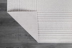 Micro Loop Indoor Rug White 10x14 Boho Geometric Neutral Area Rugs for Living Room Soft Luxury Modern Low and High Pile Durable Stain Resistant Non-Shedding Indoor Area Carpet 10 x 14