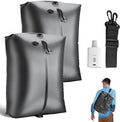 Travel Vacuum Bags with Wireless Pump, Reusable Vacuum Compression Bags for Suitcase, Space Saver for Luggage, Airtight & Waterproof, Perfect for Frequent Travelers & Business Trips (2-Pack)