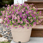 Artificial Fake Flowers Plants for Outdoor Spring Summer Decor, 12 Bundles Faux Silk Flowers for Outdoor Outside Planter Colorful Daisy UV Resistant Look Real for Front Door Porch Patio Yard