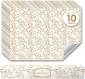 Sandalwood Scented Drawer Liners for Dresser Drawers (10 Large Sheets, 19.7" x 14.4") - Non Adhesive Drawer Paper Liner for Bedroom Dresser & Closet Shelves by Linda’s Essentials