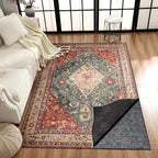Waterproof Rug Pad, 6x9 Ft Under Area Rug Carpet Pad, Non Slip Rug Pads for All Floors and Hardwood Floors Finishes, Keep Carpets in Place Soft and Prevent Rug from Wrinkling or Buckling