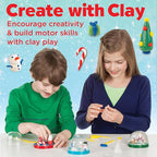 Creativity for Kids Make Your Own Holiday Snow Globes Kit | Sculpt, Decorate & Shake 3 Festive Winter Scenes | DIY Christmas Crafts for Kids to Build Creativity & Fine Motor Skills (Ages 6+)