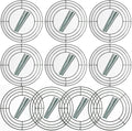 10-Pack 10 Inch Wire Wreath Frame – Round Metal Wreath Form with Ring Design for DIY Crafts, Floral Projects, and Home Decor – Dark Green Wire Frame for Christmas Holiday & Weddings