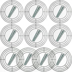 10-Pack 10 Inch Wire Wreath Frame – Round Metal Wreath Form with Ring Design for DIY Crafts, Floral Projects, and Home Decor – Dark Green Wire Frame for Christmas Holiday & Weddings