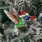 Hummingbird Gifts for Women - Christmas Ornament 2026 - Beautiful Christmas Ornaments Decorative Hummingbird with Meaningful Story Card Humming Bird Valentines Birthday Teacher Gift