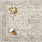 Beige Area Rug 3x4 Washable Office Entryway Vintage Carpet Low Pile Non Slip Distressed Door Mat Soft Traditional Retro Oriental Small Accent Throw Rug Kitchen Bedroom Bathroom Dining Room