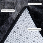 Runner Rugs for Bedroom 2x6 Rug Runners for Hallways Non Slip Soft Shag Bedside Rug, Fluffy Area Rug Throw Rugs for Living Room, Floor Carpet Runner for Nursery Kids Dorm, Dark Grey