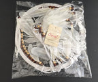 OMA Dream Catcher, Tree of Life Design with Feathers and Beads, White Suede Authentic Traditional Dream Catcher Boho Home Decor Bedroom Decoration Gift - Large Size - 36" Long x 11" Diameter (Brown)