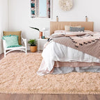 9x12 Area Rug for Living Room, Ultra Soft Large Shag Rug for Bedroom, Upgrade Non-Slip Plush Modern Fluffy Carpet for Kids Boys Girls Room Home Decor Aesthetic, Camel
