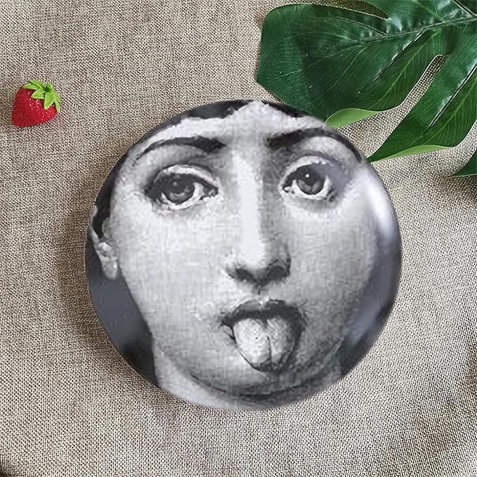 Decorative Plates Handmade Ceramic Ornament for Home&Office Wall Decors (with Hanger) (F11)