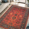 Keen Home Design 9x12 Rug - Machine Washable Area Rug with Non-Slip Backing, Ideal for Living Room, Dining Room, Bedroom - Vintage, Easy Clean, Durable, Low Pile Rug - (9' x 12')
