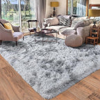 Rugs for Living Room 5x7, Soft Shaggy Modern Shag Area Rug for Bedroom, Upgrade Non-Slip Plush Fluffy Carpet for Kids Boys Girls Room Home Decor Aesthetic, Light Grey