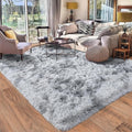Rugs for Bedroom 4x6, Soft Shaggy Modern Shag Area Rug for Living Room, Upgrade Non-Slip Plush Fluffy Carpet for Kids Boys Girls Room Home Decor Aesthetic, Light Grey