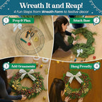 5-Pack 10 Inch Wire Wreath Frame – Round Metal Wreath Form with Ring Design for DIY Crafts, Floral Projects, and Home Decor – Dark Green Wire Frame for Christmas Holiday & Weddings