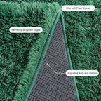 Rugs for Living Room 6x9, Soft Shaggy Modern Shag Area Rug for Bedroom, Upgrade Non-Slip Plush Fluffy Carpet for Kids Boys Girls Room Home Decor Aesthetic, Blackish Green