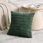 Fancy Homi 4 Packs Decorative Throw Pillow Covers for Living Room Couch Bed, Modern Farmhouse Boho Home Décor Accent Cushion Case, 20" x 20", Forest Green