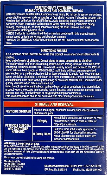 Moth Shield Moth Ball Traps for Clothes, Furniture, Carpet and Pantry Moths, 12 Ounce Box (Original Scented, 12 Ounce (2 Pack))