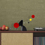 The Moderne Art Stabile in Black + Multi Colors 18"x16" Tabletop Kinetic Art Mobile Sculpture - mid Century Modern Modernist Style