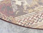 Unique Loom Barista Collection Area Rug - Arusha (4' 1" Round, Beige/ Black)