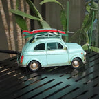 Vintage Car Model Chic Home Decor Metal Beach Decoration Display Pull Back Desk Topper Car Model Vintage Vehicle Iron Art Mancave Ornament