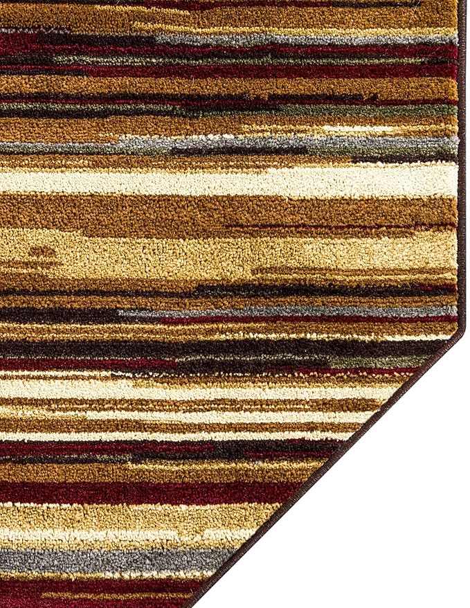 Unique Loom Barista Collection Area Rug - Icatu (6' 1" Octagon, Beige/Brown)