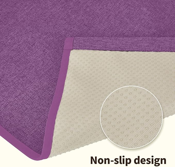 Teniux Remote Control Holder Armchair Caddy for Recliner Couch, Non-Slip Armrest Organizer with 5 Pockets for Magazine, Tablet, Phone, iPad (Purple)
