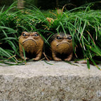MOLMH Weird Queer Grumpy Frog Toad Statue Ugly Angry Outdoor Garden Yard Decor Statue Fun Novelty Home Office Decor Sculpture Unique Gift