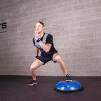 B.T.S. (Balance, Tone, Strength) Dome – Half Exercise Ball, Core Trainer Balance Board, Wobble Board Balance Trainer, Pump Included
