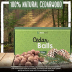 ecoKiwi Cedar Balls for Clothes Storage 40 Pack - 100% Natural Red Cedar Blocks for Clothes Storage - Aromatic Cedar Chips for Closets & Drawers - Cedarwood Oil Planks with Sandpaper & 3 Cotton Bags