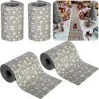 Iceyyyy 4 Pcs Christmas Village Cobblestone Road-39 x 3.5 Inch Cuttable Christmas Village Landscape Road-Miniature Xmas Villages Accessories for DIY Home Garden Street Landscape Decorations