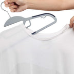 Finnhomy 50 Pack Plastic Hangers, Heavy Duty Clothes Hangers with Non-Slip Pads, Space Saving Easy Slide Clothes Hanger for Closet, Great for Shirts, Pants, Scarves, Strong Enough for Coat