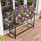 Artificial Fake Azalea Flowers for Outdoor Spring Decoration, Faux Silk Flower for Summer UV Resistant Look Real Plants for Garden Yard Porch Walkway Indoor Decor, 2PCS