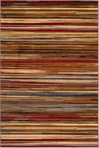 Unique Loom Barista Collection Area Rug - Icatu (6' 1" x 9' Rectangle, Beige/Brown)