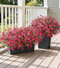 Ivydale Artificial Flowers for Outdoor 24 Bundles Fake Mums UV Resistant Silk Daisy Faux Plants for Outside Planter Home Porch Patio Window Box Decor, Rose