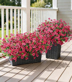 Ivydale Artificial Flowers for Outdoor 24 Bundles Fake Mums UV Resistant Silk Daisy Faux Plants for Outside Planter Home Porch Patio Window Box Decor, Rose