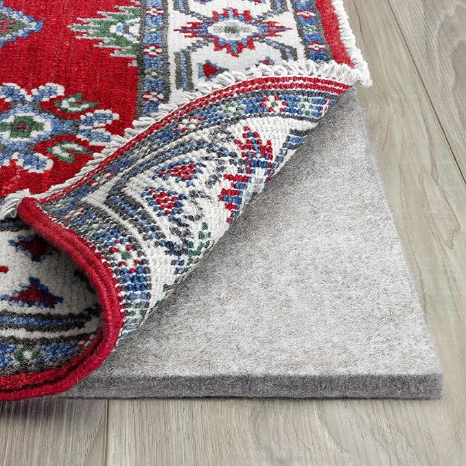 RUGPADUSA - Eco-Plush - 12'x18' - 3/8" Thick - 100% Felt - Extra Cushioned Rug Pad - Available in 3 Thicknesses, Many Custom Sizes